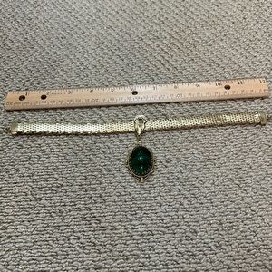 Vintage Whiting & Davis goldstone choker